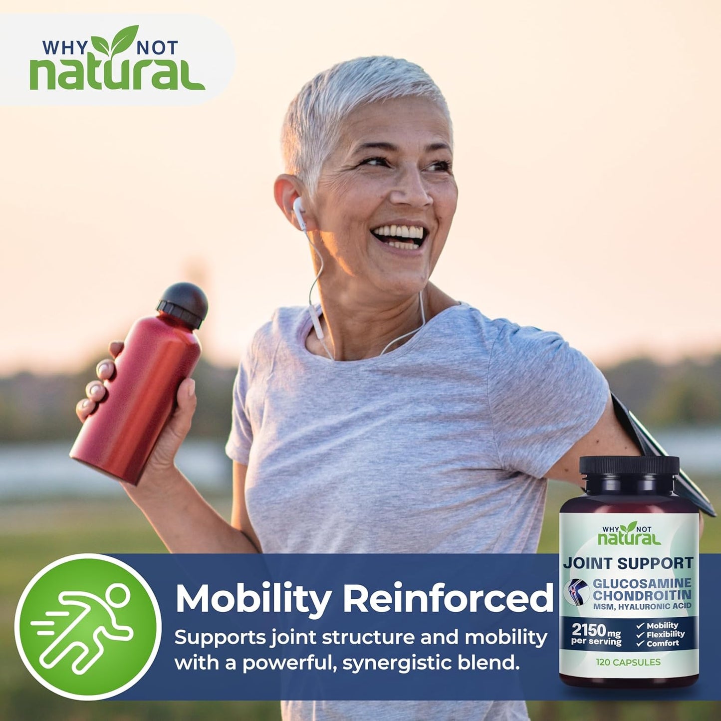 Glucosamine Chondroitin MSM Joint Support – Knee & Joint Health Supplement