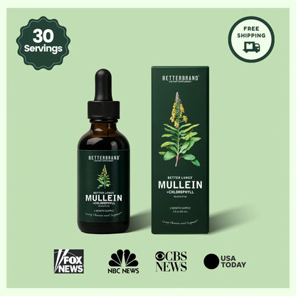Natural Lung Cleanse Supplement – Mullein & Chlorophyll Formula