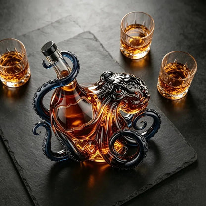 🎁 Fête des pères : 49 % de réduction - Bouteille 3D en forme de pieuvre « The Kraken Rum Edition » 🐙🥃