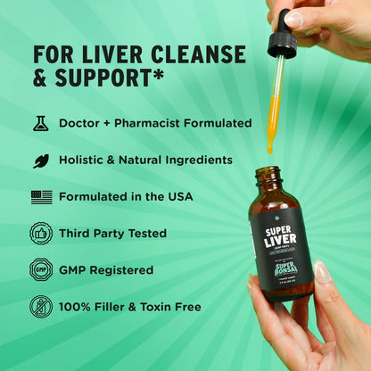 Super Liver – Natural Liver Support Supplement with 7 Herbs, Energy & Immunity Support
