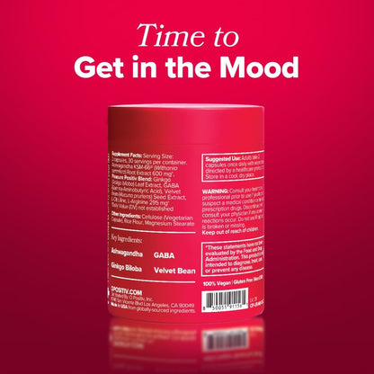 O Positiv URO Vaginal Moisture & Mood – Formulated to Support Vaginal Moisture, Mood & Relaxation  – 30 Servings