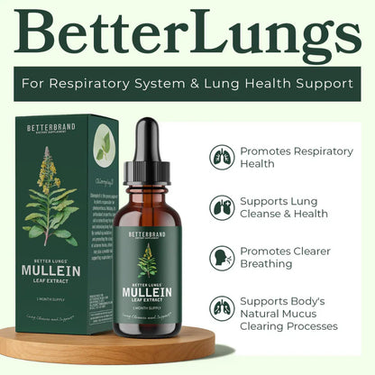 Natural Lung Cleanse Supplement – Mullein & Chlorophyll Formula