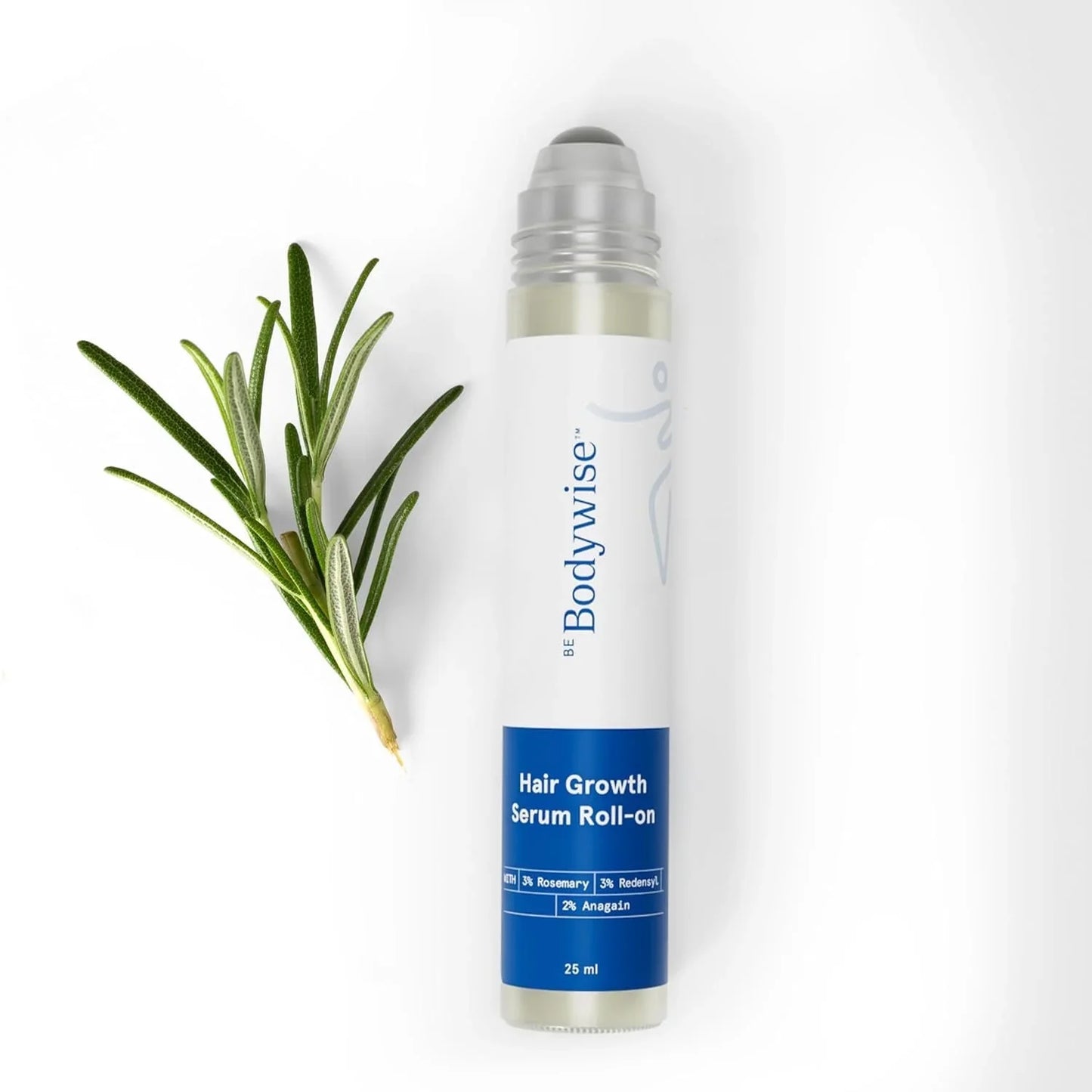 Bodywise Advanced Hair Growth Serum Roll On- For Hair Thinning, Herbal- (25ml)