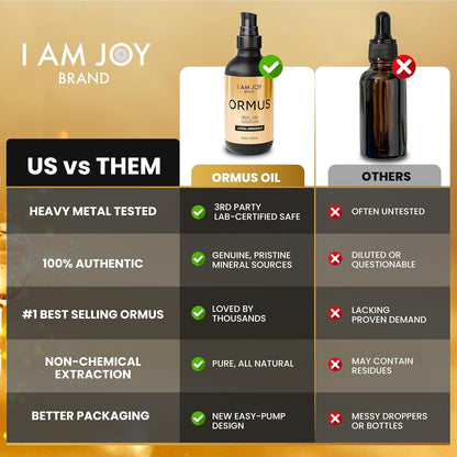 Ormus Gold Oil Monoatomic – Intuition, Mental Clarity & Dream Support – Rich in Platinum & Iridium – Non-Chemical Extraction – 4oz