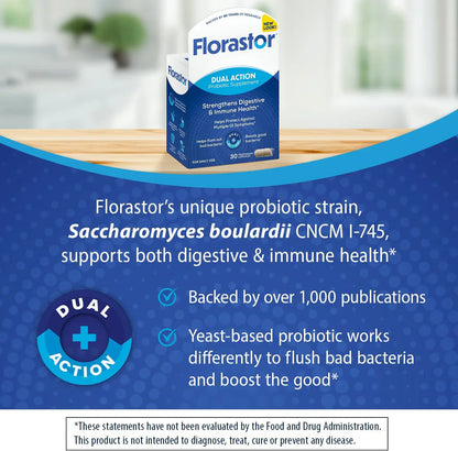 Florastor® Dual Action Probiotic Supplement
