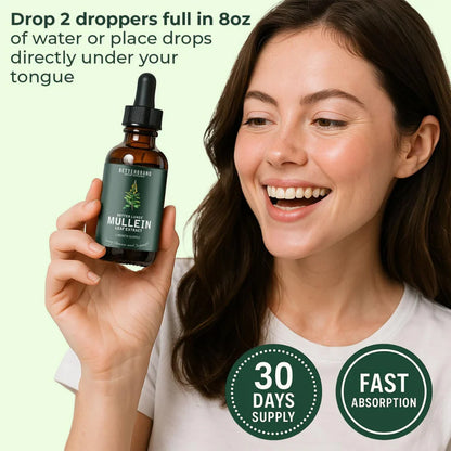 Natural Lung Cleanse Supplement – Mullein & Chlorophyll Formula