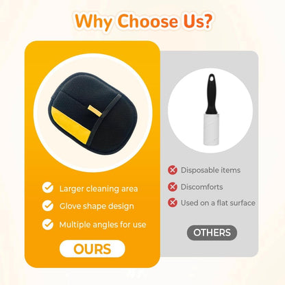 Pet Hair Removal Glove for Dogs & Cats