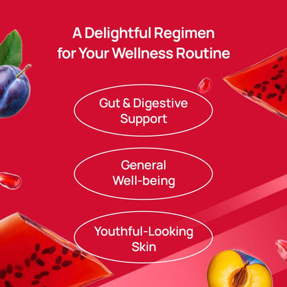 Coleology Cutting Jelly 10days - Garcinia Cambogia (HCA), Chia Seeds Collagen, Hyaluronic Acid, Pomegranate Flavored 8.81 oz /10 Sticks