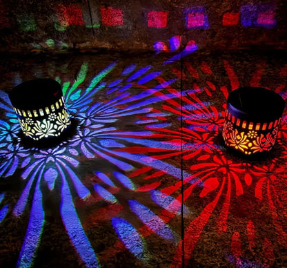 🎁2026 New Arrivals 50% OFF💥Solar Mandala Wall Light Outdoor Garden Fence Projector Lamp Patio Ambient Decor