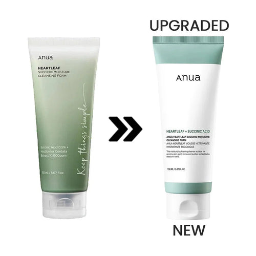 Anua Heartleaf Succinic Moisture Cleansing Foam 150ml
