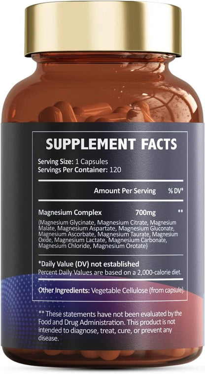 Magnesium 12 in 1 Complex 700mg - Glycinate Citrate Malate Taurate.2