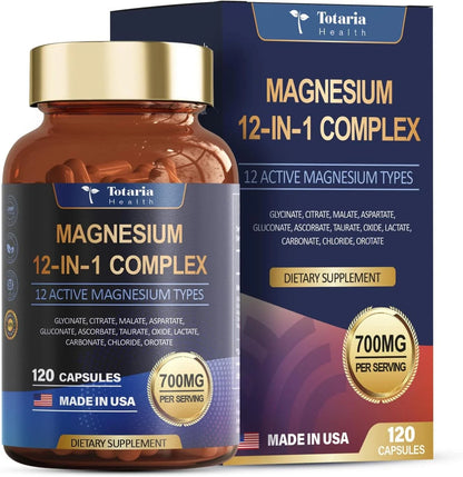 Magnesium 12 in 1 Complex 700mg - Glycinate Citrate Malate Taurate.3