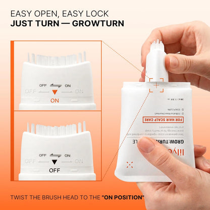 Lilyeve Growturn Hair Growth Serum with Built in Brush for Hair Growth & Thickening