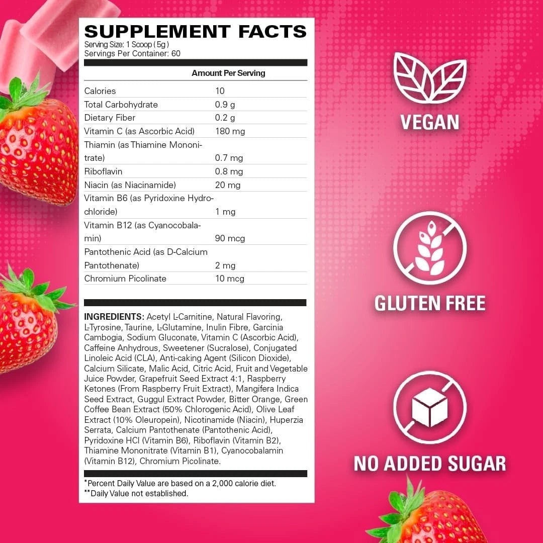SPOTLIGHT x OxyShred Ultra Energy Powder | 60 Serves | Pre-Workout Energy & Focus Support | Daily Performance Routine | Value Size