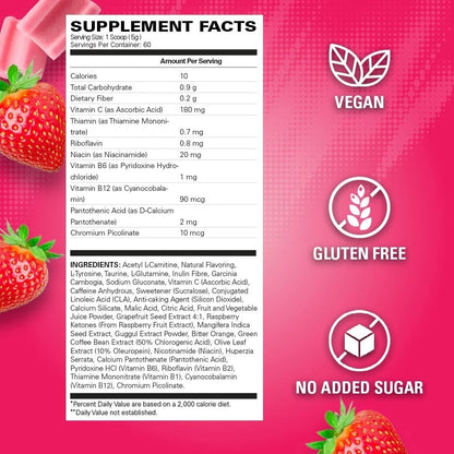 SPOTLIGHT x OxyShred Ultra Energy Powder | 60 Serves | Pre-Workout Energy & Focus Support | Daily Performance Routine | Value Size
