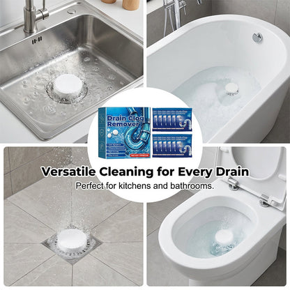 🧼 BUY 2 GET 1 FREE! 🚰 Effervescent Drain Clog Remover Tablets – Fast-Acting, Safe for Pipes & Removes Odors for Smooth Drains ✨