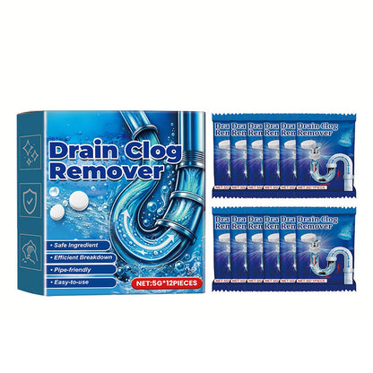 🧼 BUY 2 GET 1 FREE! 🚰 Effervescent Drain Clog Remover Tablets – Fast-Acting, Safe for Pipes & Removes Odors for Smooth Drains ✨